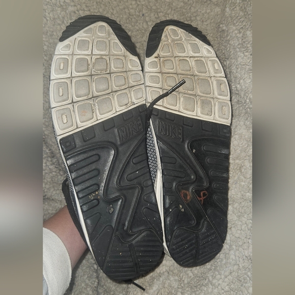 Nike Air Max 90 Jacquard White/Vivid Pink/ Sneakers Men's sz 9.5 Shoes 631750 - Picture 8 of 16